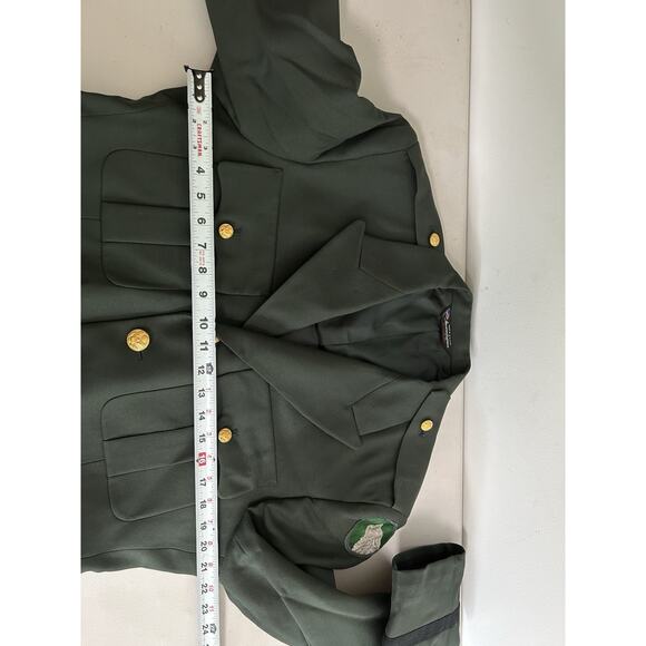 US Military Patriot Uniform Green Jacket Blazer Weintraub Bros 420R 104 Infantry - Picture 7 of 12
